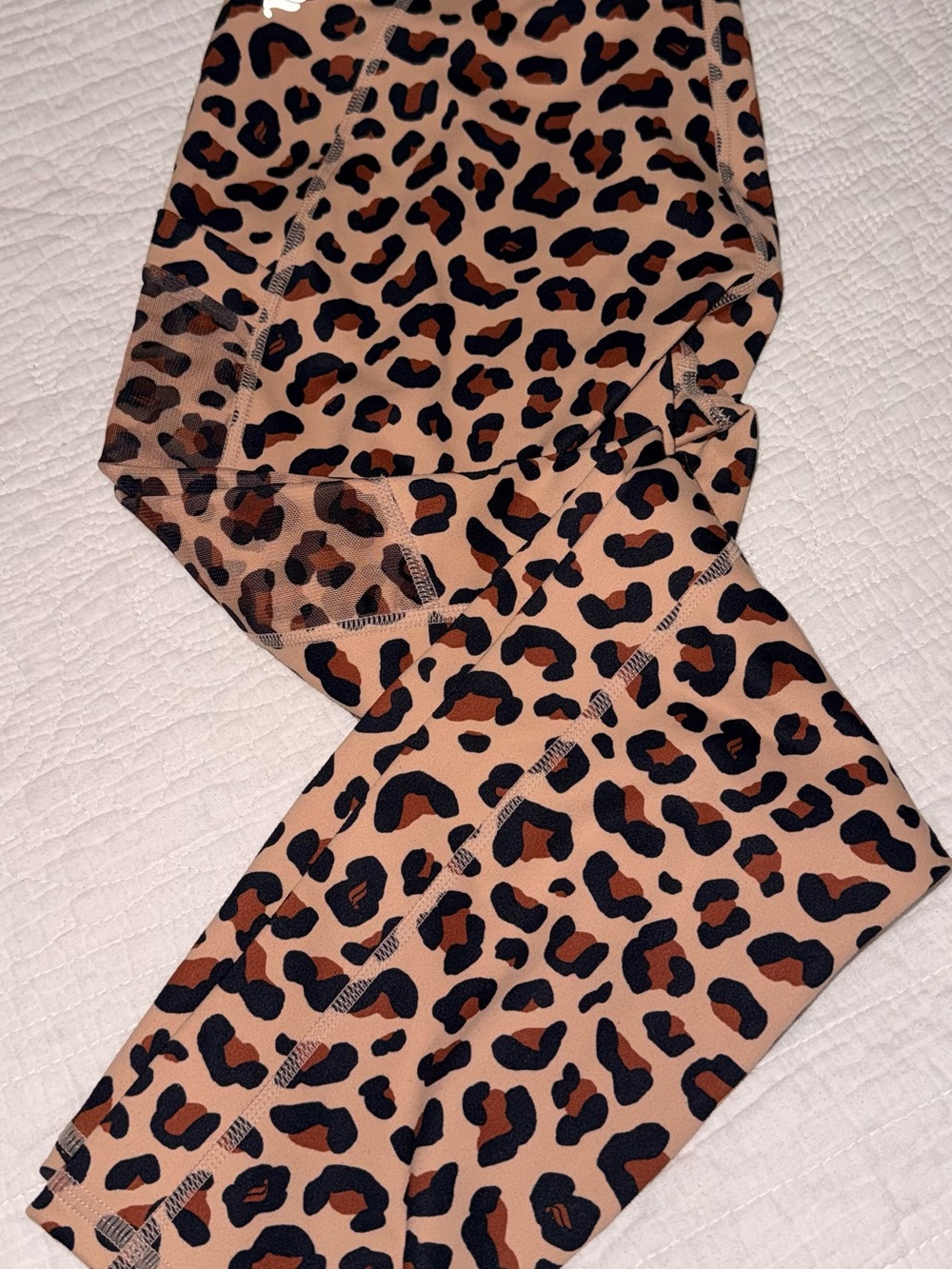Fabletics Leopard Print Leggings in Tan, Brown & Black